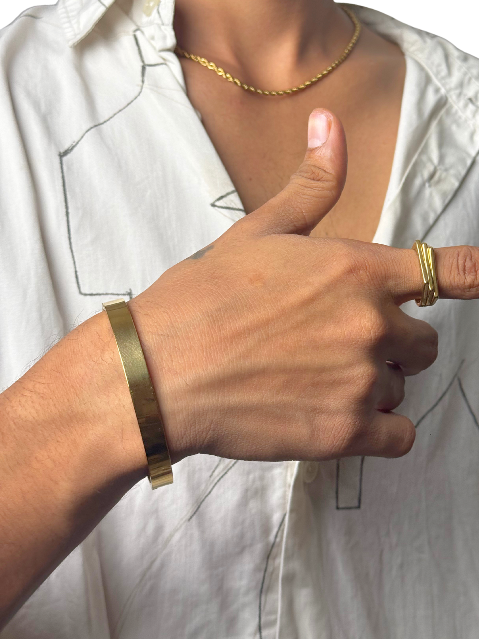 Gold Cuff Bracelet