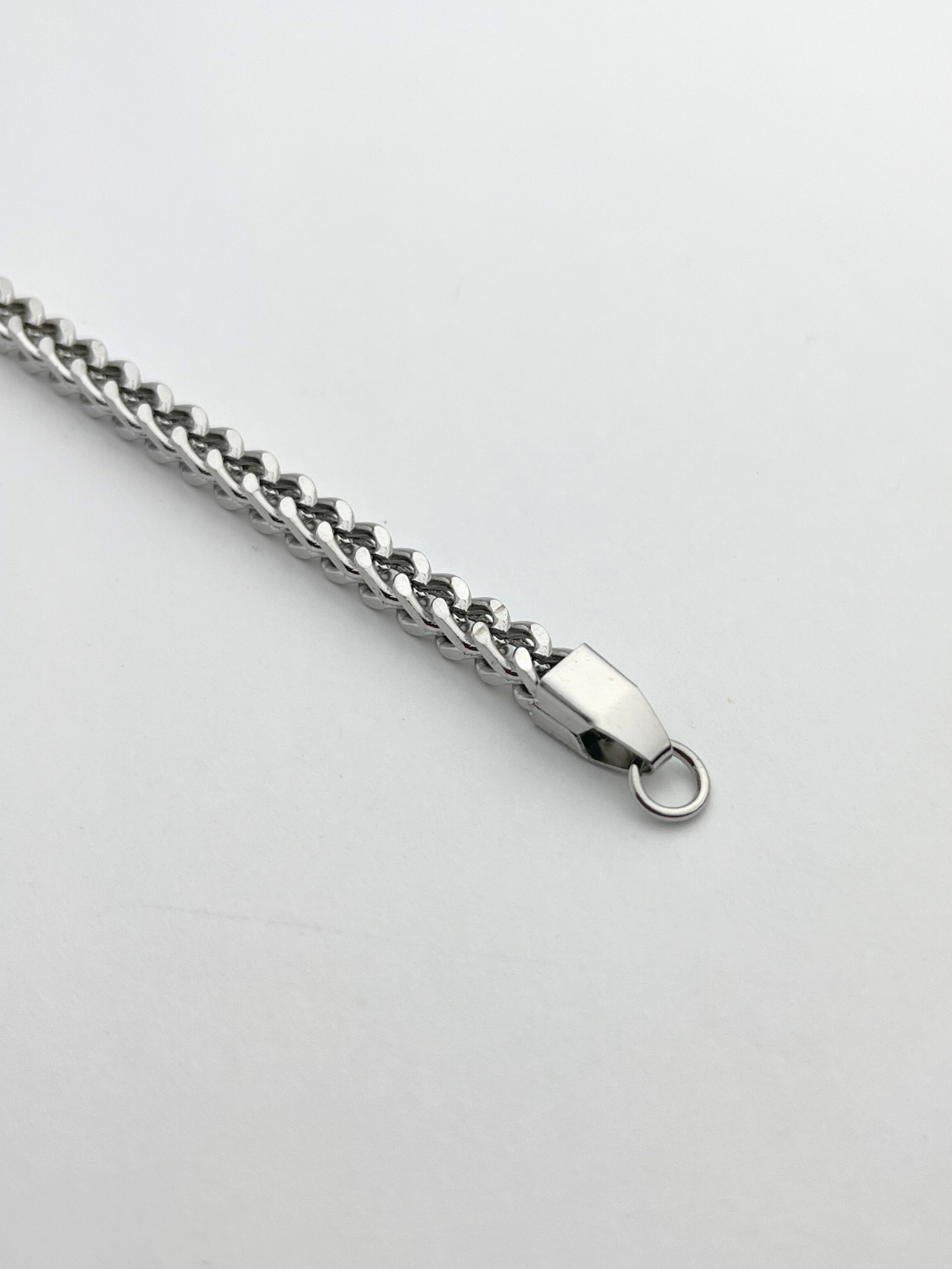 Silver Square Link Bracelet