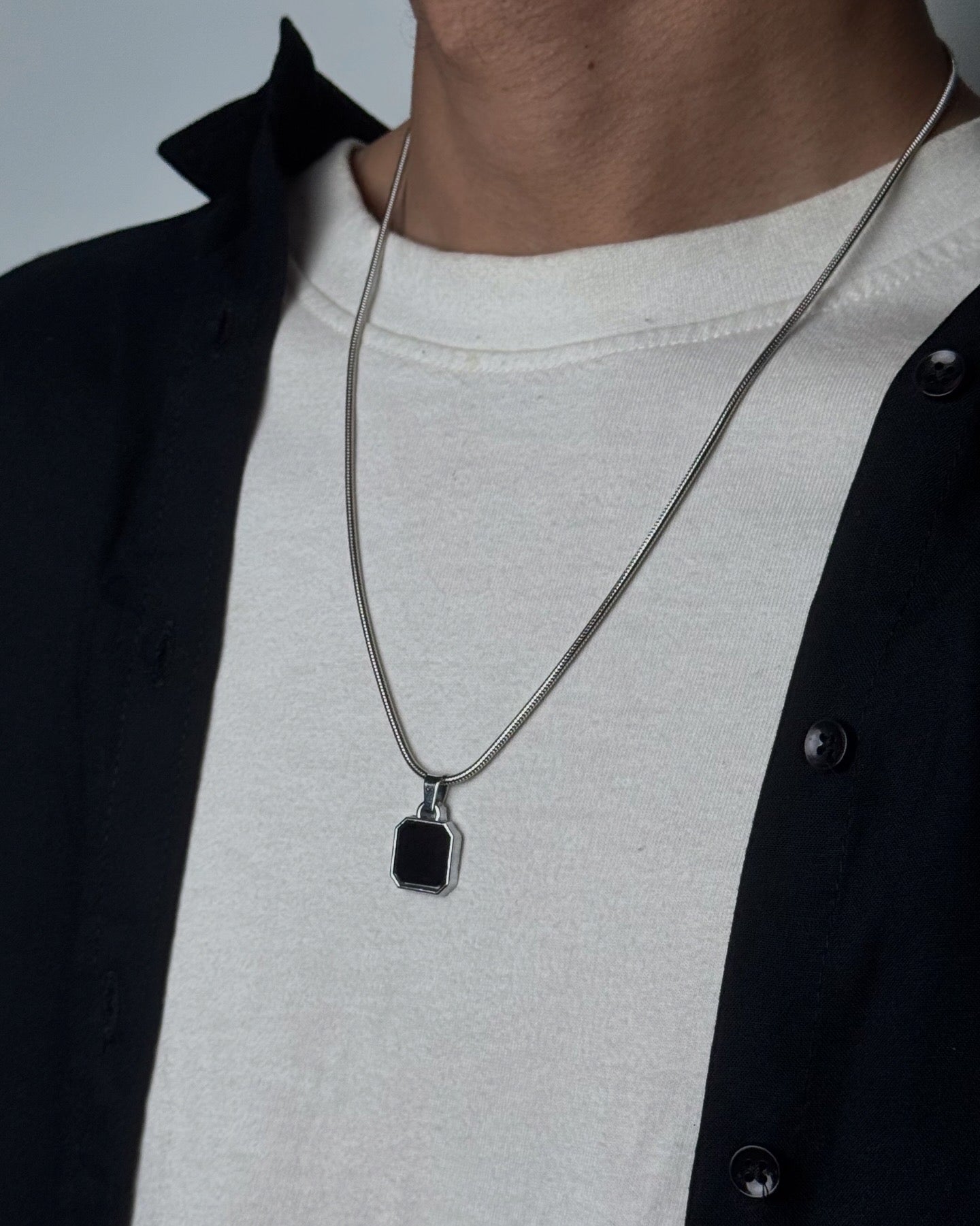 Carbon Square Pendant