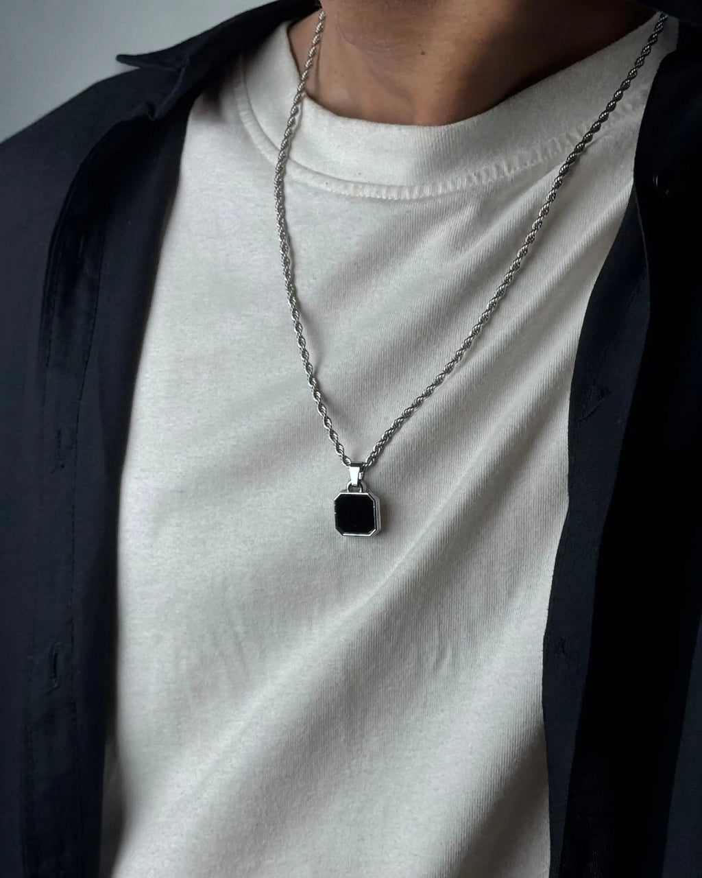 Carbon Square Pendant