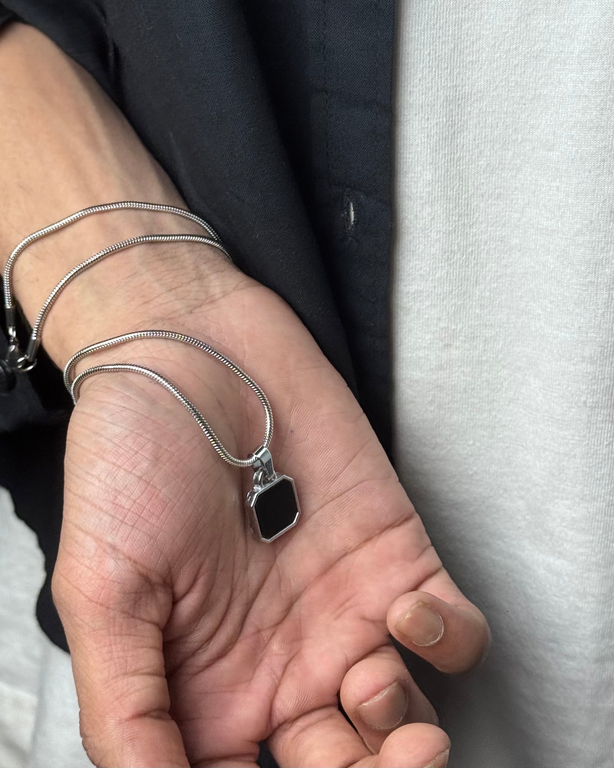 Carbon Square Pendant