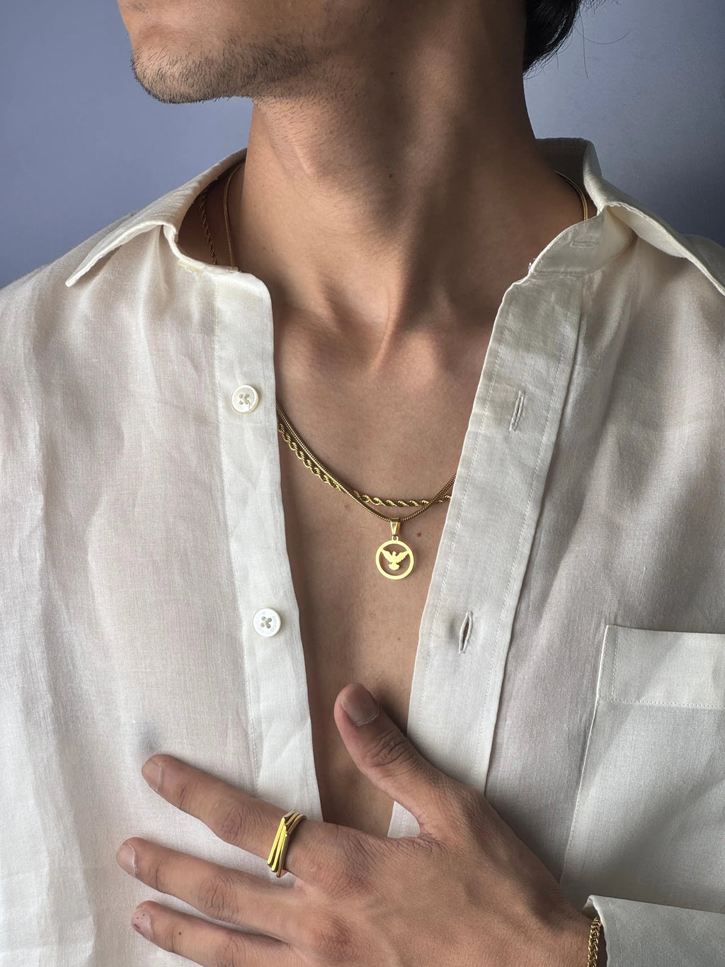 Aero Pendant Gold