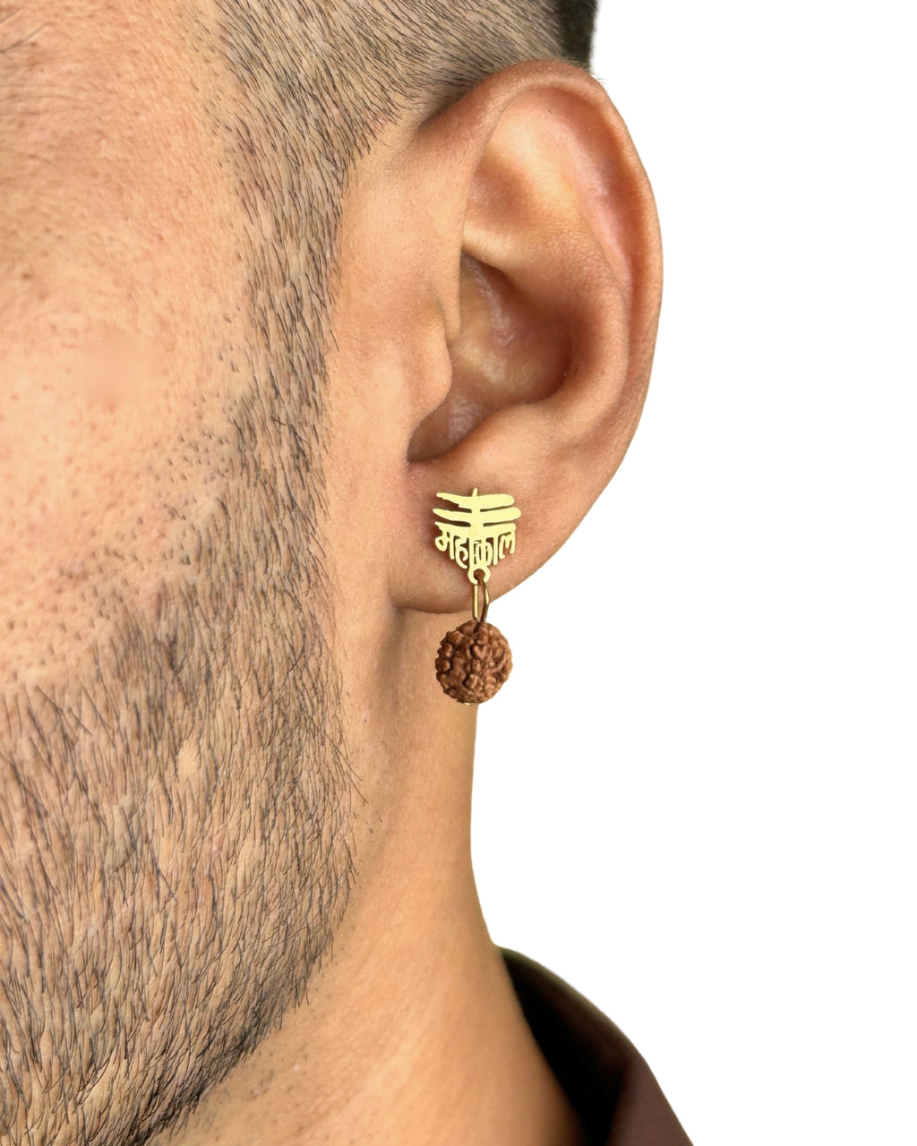 Rudra Kaal Ear Stud Gold