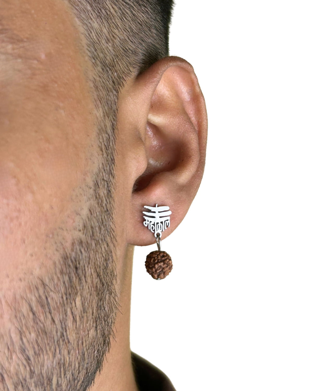 Rudra Kaal Ear Stud SIlver