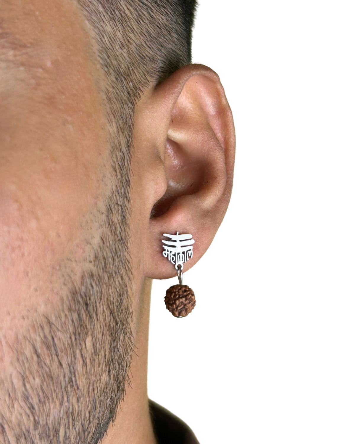 Rudra Kaal Ear Stud SIlver
