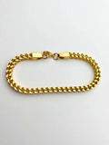 Bold Square Link Gold Bracelet