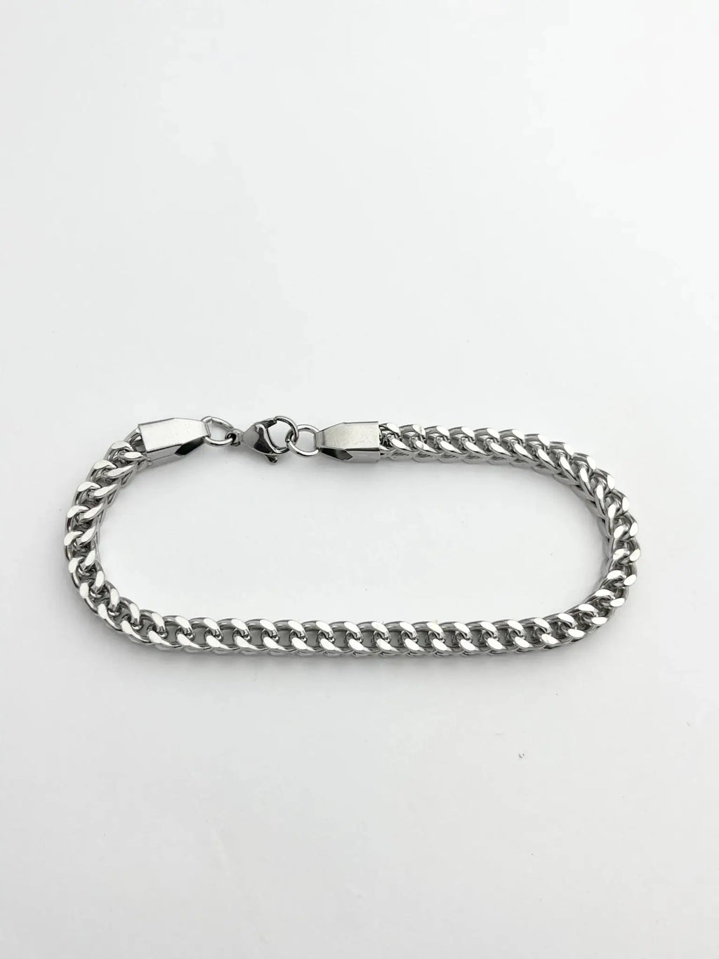 Silver Square Link Bracelet