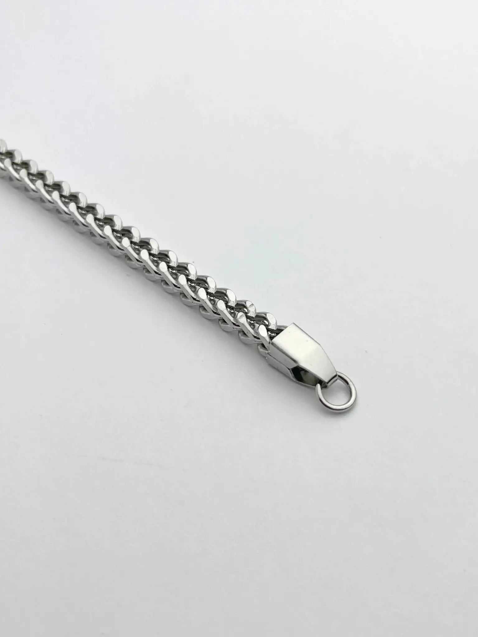 Silver Square Link Bracelet